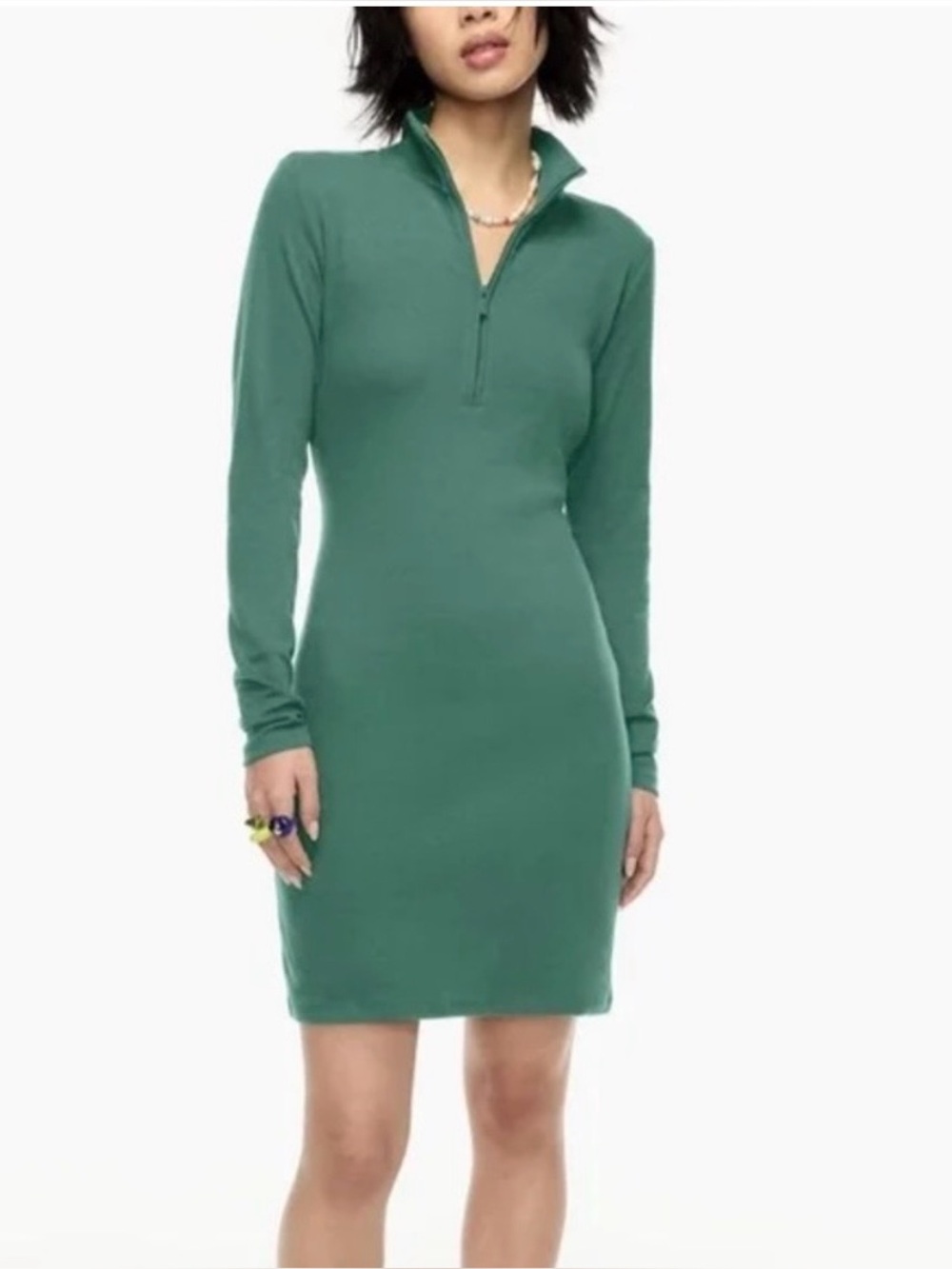 Aritzia Sunday Best 1/4 Zip Dress in Navy